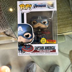 Funko Pop Marvel Avengers End Game Captain America Glow Exclusive 