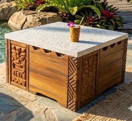 Concrete Tiki Table