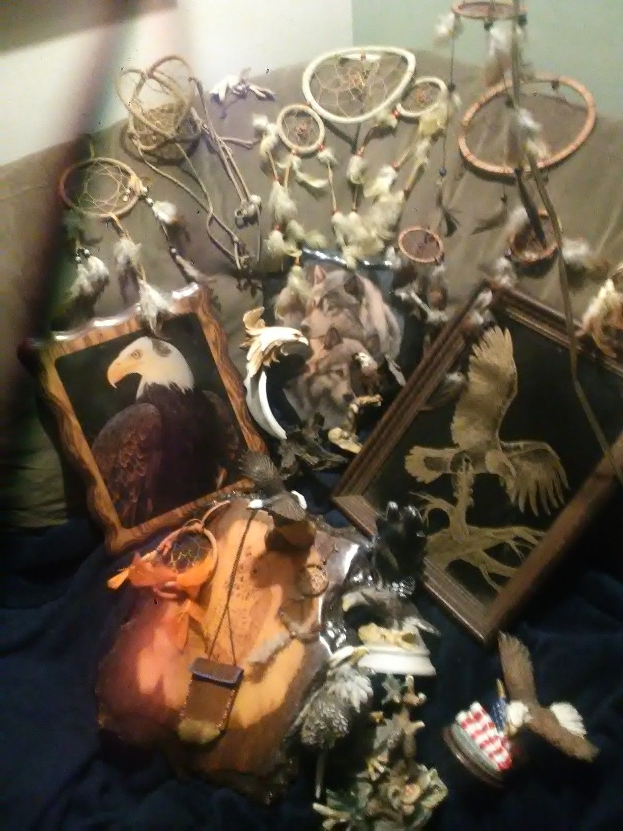Lot of eagle and native items