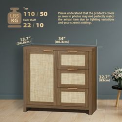 Boho Style Coffee Bar Cabinet