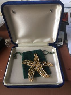 Rare Versace Gold Tone Versace Broach Pin