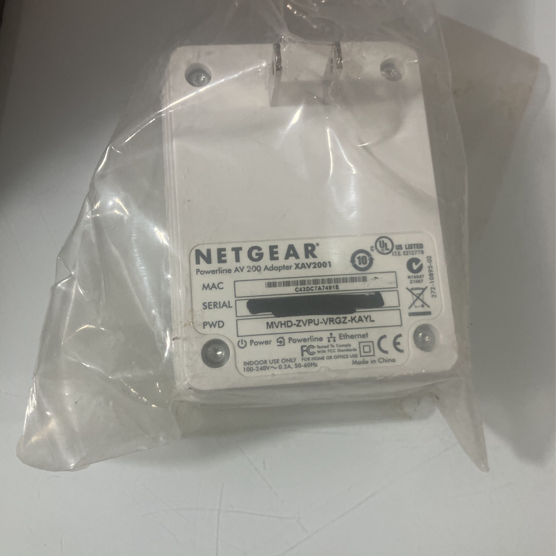 Netgear Powerline Av 200 Adapter Xav2001