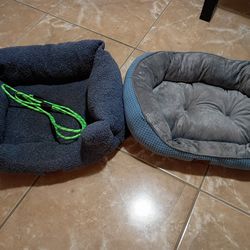 Pet beds with dog leash