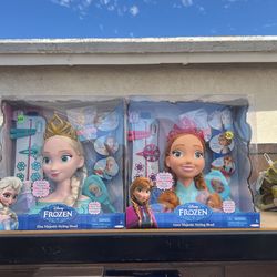 Disney, Frozen Elsa And Anna styling head