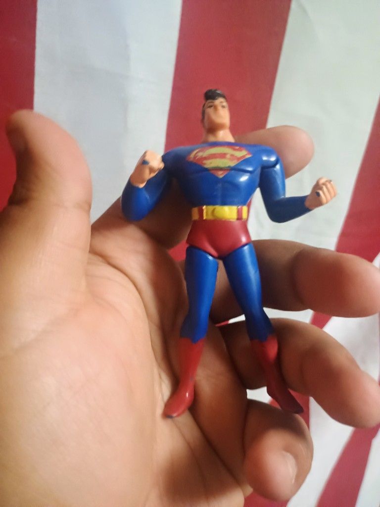 Superman 4" Inch Action Figure DC Comics 2001 Jack in the Box