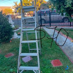 Excellent Condition2 Way And A Frame Aluminum Ladders