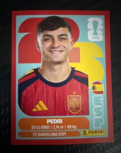 Pedri Panini World Cup Sticker