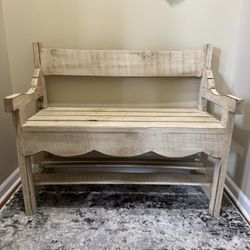 Wooden Bench Chair 
