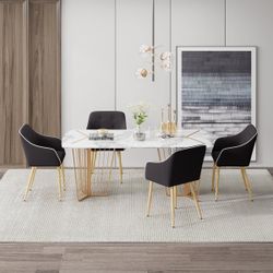 Black Arm Dining Chair Set Of 4 