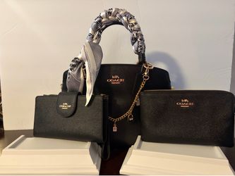 Coach black Lillie carryall