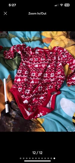 12 piece of gender neutral Holiday baby clothes