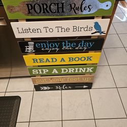 Outdoor Patio Sign