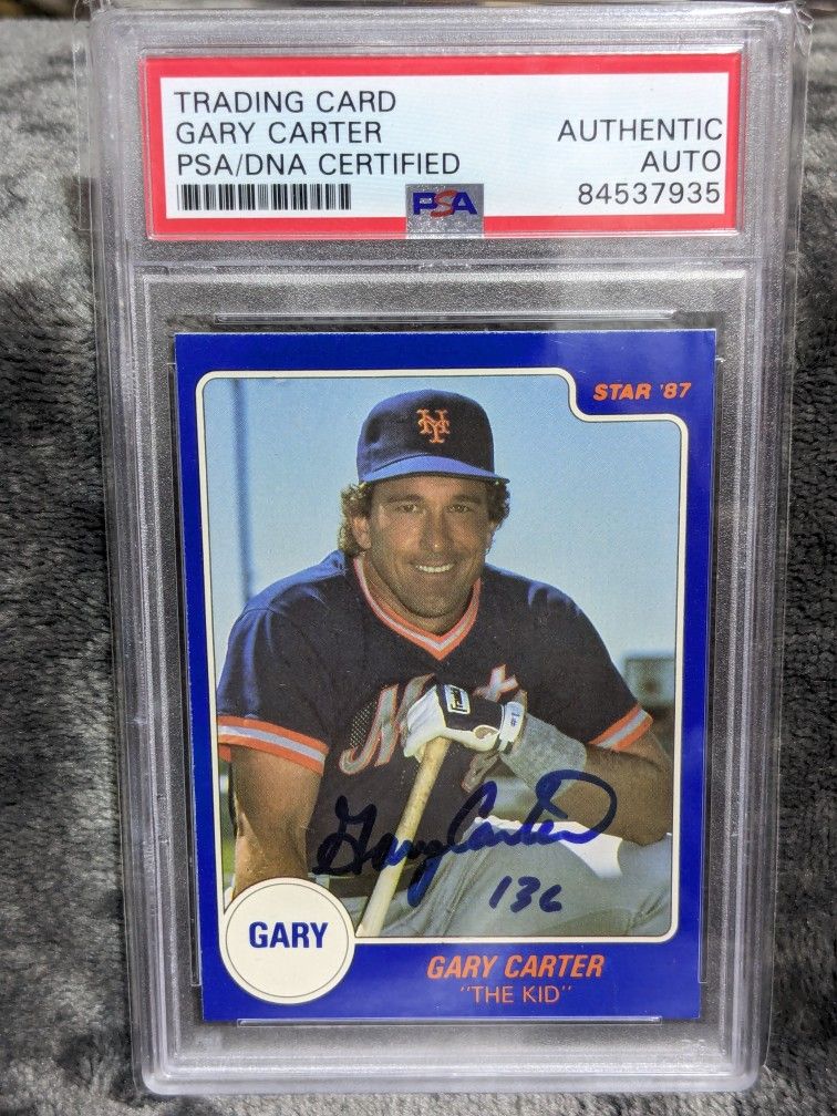Mets 1987 Star Co Gary Carter Signature Autograph PSA/DNA Authentic