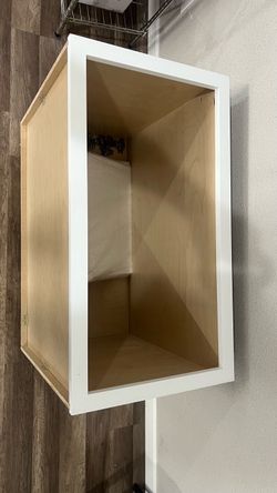 Shaker White Wood Wall Cabinet Box