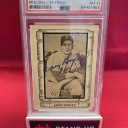 Signed Sandy Koufax Brooklyn Dodgers 1980 Cramer Sports Promotion baseball card #10