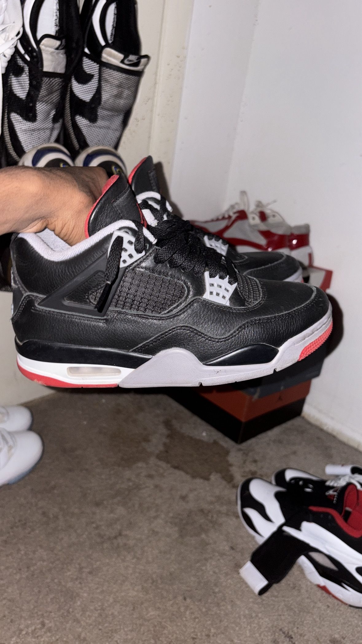 Jordan 4 “bred Reimagined” Fits 8.5-9