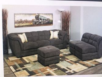 Clio gray 4 piece pit sectional deals