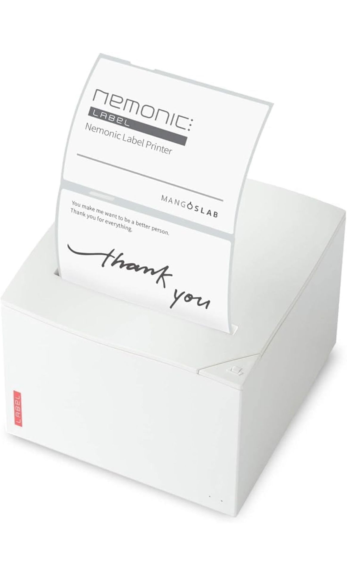 Nemonic Label Printer MIP 001LW Durable Bluetooth Thermal Label