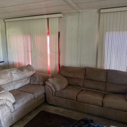 Tan Sofa Set 