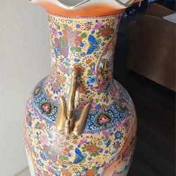 Extra Large Japanese Porcelain Floor Vase
