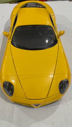 Yellow Alfa Romeo Die-Cast Model Car