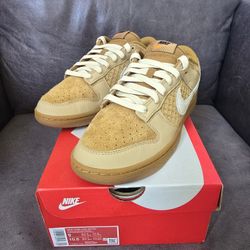 NEW Nike Dunk Low Retro Waffle Wheat Coconut Sesame FZ4041-744 Men’s Size 9