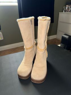 Vintage fur boots