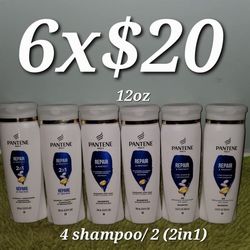 4 Shampoo /2 (2in1) Pantene 12oz Repair & Protect