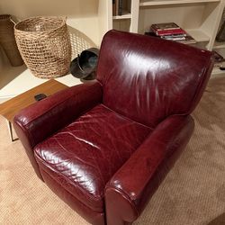 leather reclining chair