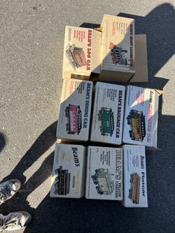  Vintage Jim Bean Whiskey Train Collection 