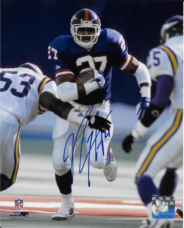 New York Giants Rodney Hampton Signed Autographed 8x10 Photo