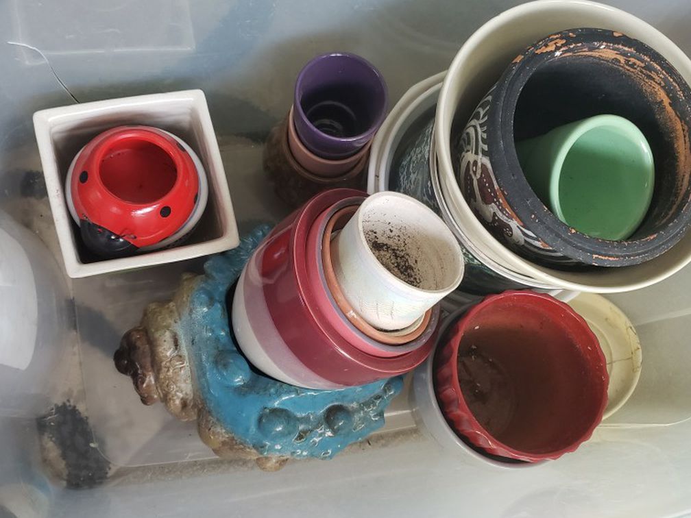 Glass/ceramic Plant Pots 20 Items