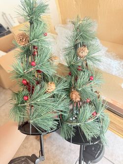 2-Pack Shengyan Lighting LED Solar Outdoor Lights, Path Lights, Metal Tree Garden Tree Lawn Decorations