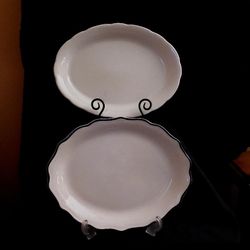 2 Vintage Serving Platters