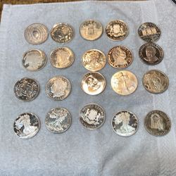 20  Silver Rounds Each 1 Ounce Nice