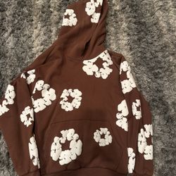 denim tears hoodie brown size small 