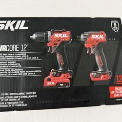 SKIL Drill and Impact 12-volt 2-Tool Combo Kit with Battery & Charger