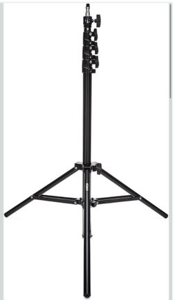 9.5ft Air Cushion Aluminum Light Stand for Sol Ring LightAir-Cushioned Height Adjustment