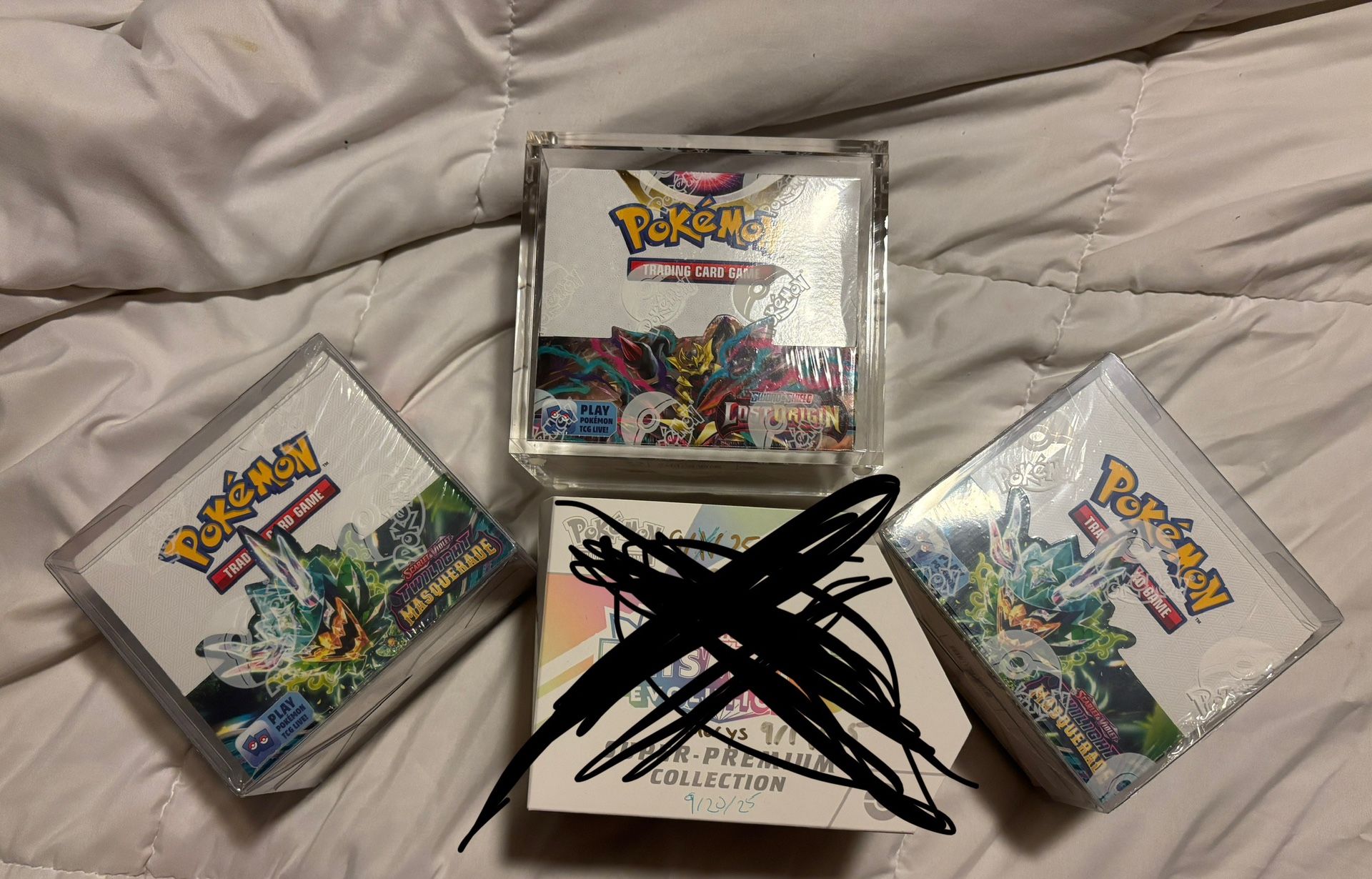 Pokemon Lost Origin + 2 TWM Booster Box Lot