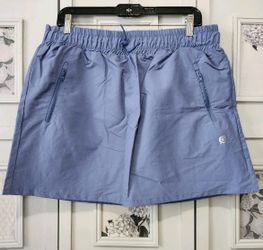 BORN Outdoor Skort Womens Large Blue Hiking Wind Water Resistant Pockets NWT