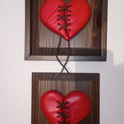 Valentine Handmade Wooden 3D Hearts