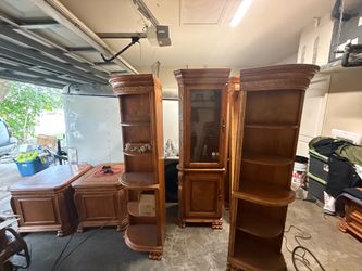 Brown entertainment center