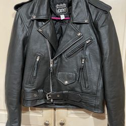 Highway One Women’s Leather Biker Jacket