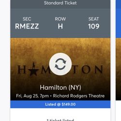 Hamilton Ticket