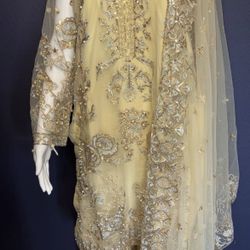 Pakistani Dress 3-Piece Set Size 2 Large And 1 Extra Large Embroidered