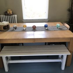 Dining Table, Benches, Chairs