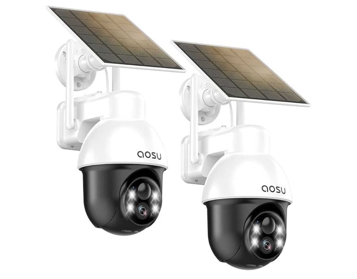 AOSU Solar Camera Security Outdoor - Security Cameras Wireless Outdoor ...