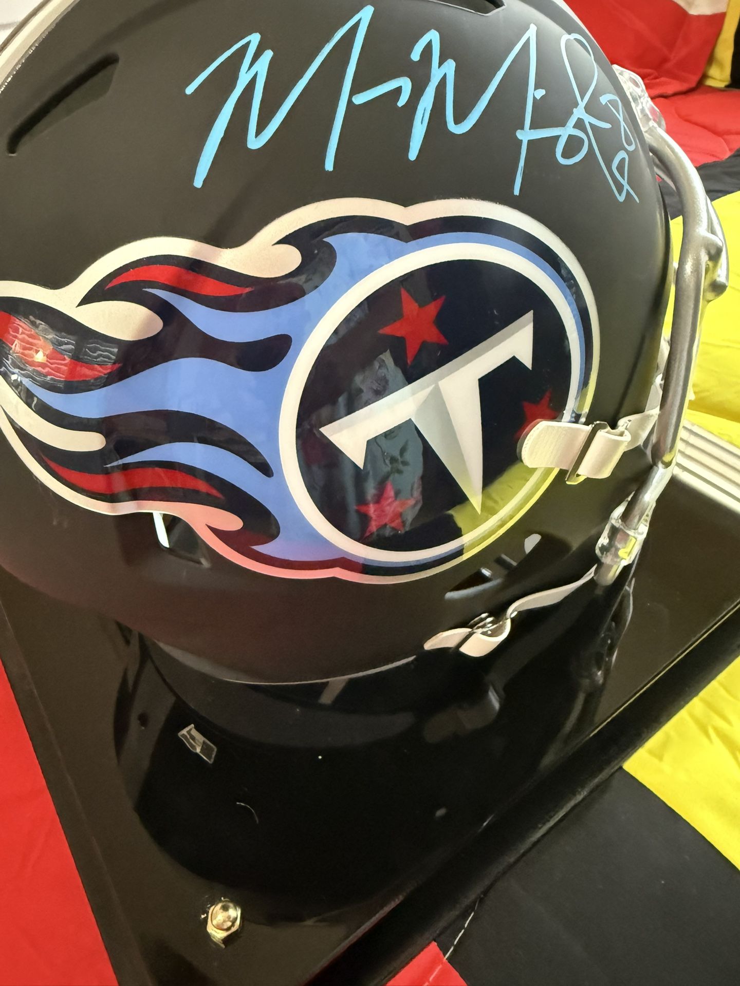 Marcus Mariota, Autographed, Signed, Professional, Tennessee, Titans Football Helmet