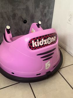 Kidzone Kids Electric Bumper Car Pink