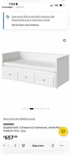 IKEA white daybed